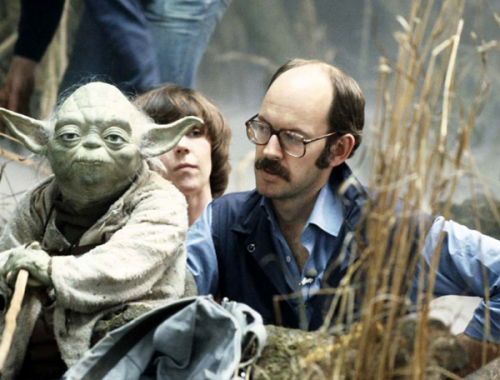 Frank Oz brings Yoda to life.